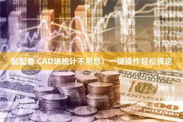 配配查 CAD块统计不用愁！一键操作轻松搞定