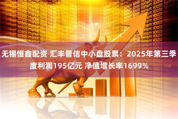 无锡恒鑫配资 汇丰晋信中小盘股票：2025年第三季度利润195亿元 净值增长率1699%
